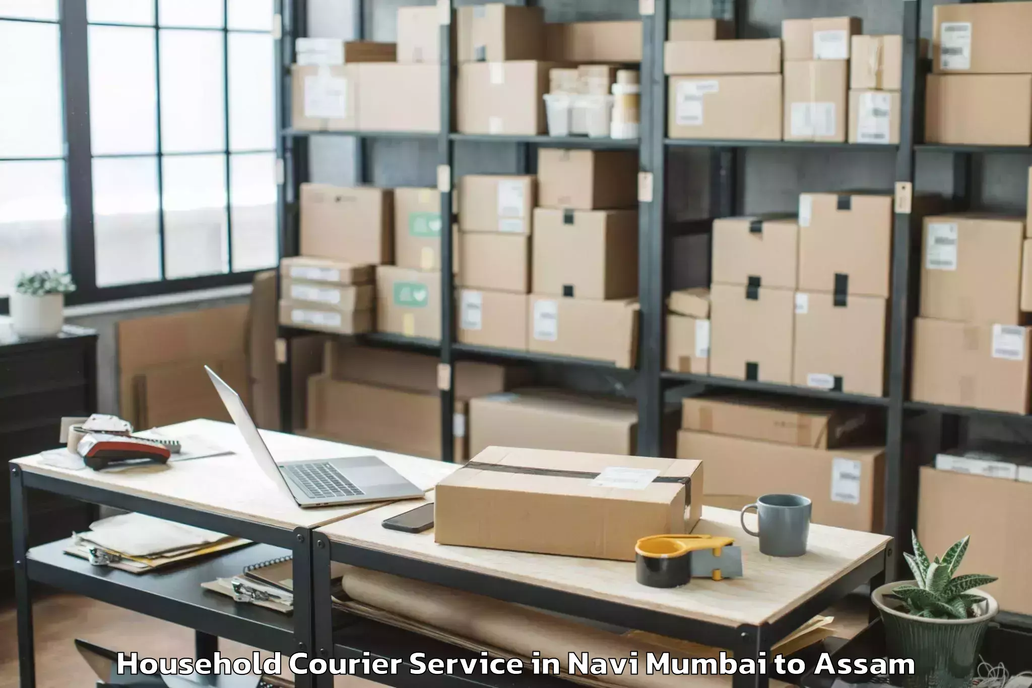 Book Your Navi Mumbai to Bihpuriagaon Household Courier Today